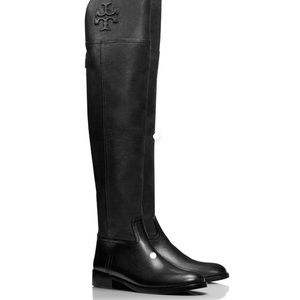 Tory Burch Black Over the Knee Boots size 8